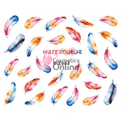 Stickere 3D pentru unghii cod E663 Pene, Fulgi